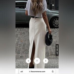 Commense Parisian Slit Maxi Skirt (NEVER WORN)